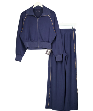 Oysho Blue Piping Tracksuit Set UK S