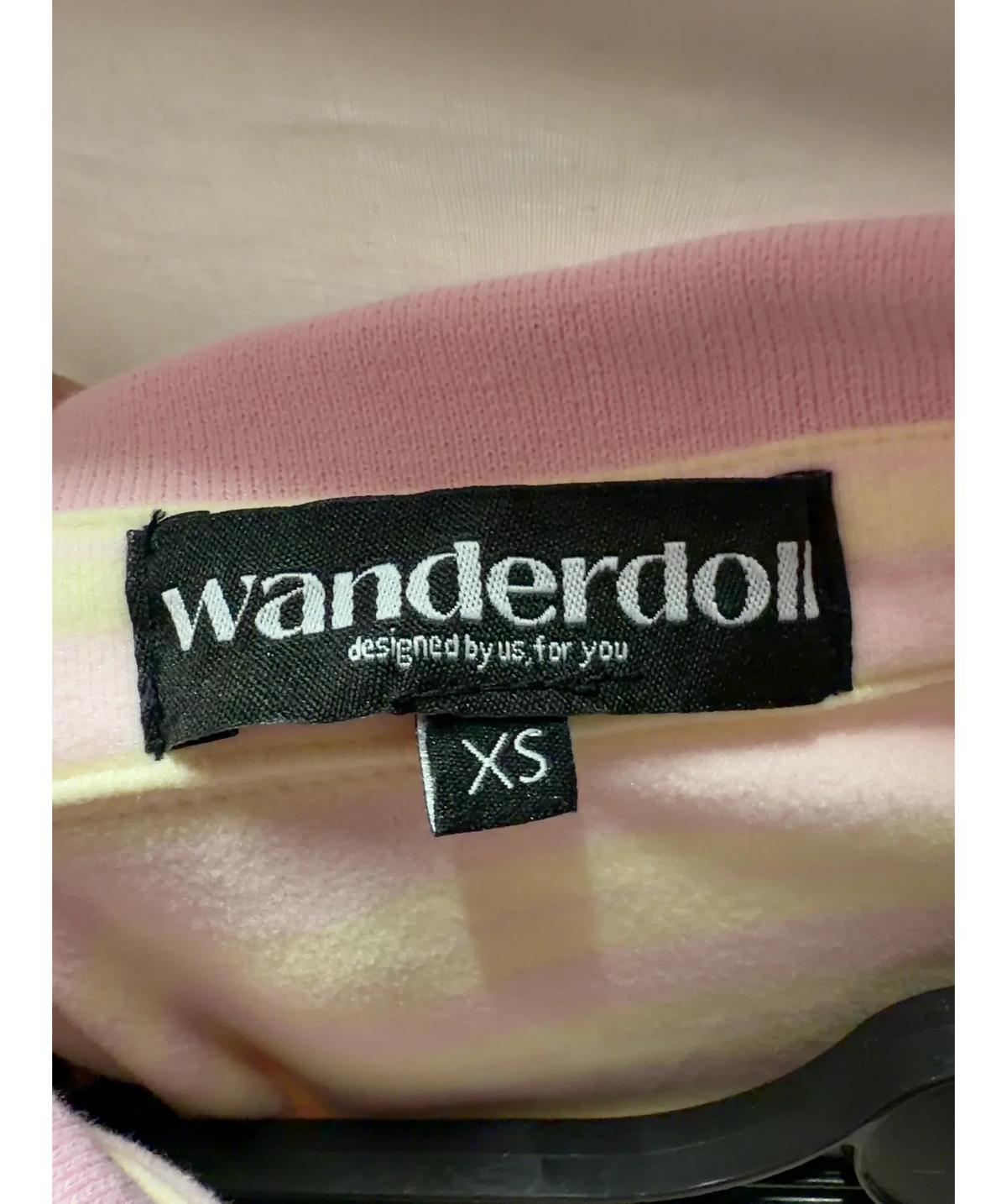 Wandrdoll Pink Frankie Stripe Polo Top & Shorts Co-Ord Set Pink & Lemon Frankie Stripe Polo Top & Shorts Co-Ord Set… — detail