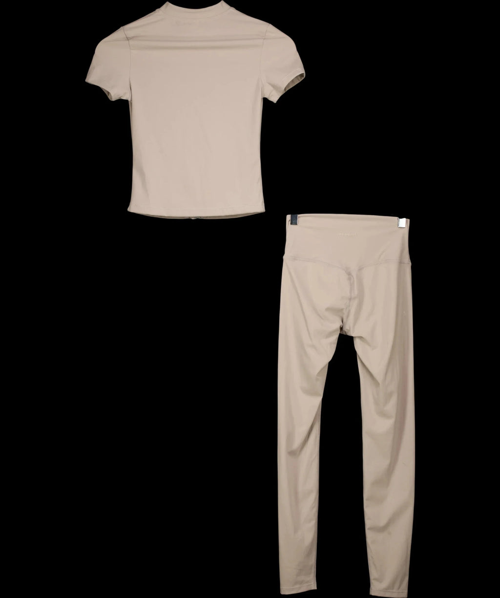 NKD Apparel Beige Beige  Butterbase Zip Up Top and Leggings 2-Piece Co-ord Set, size UK S — label