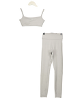 437 Grey The Micro Bra and Essentials Legging, size UK S — front