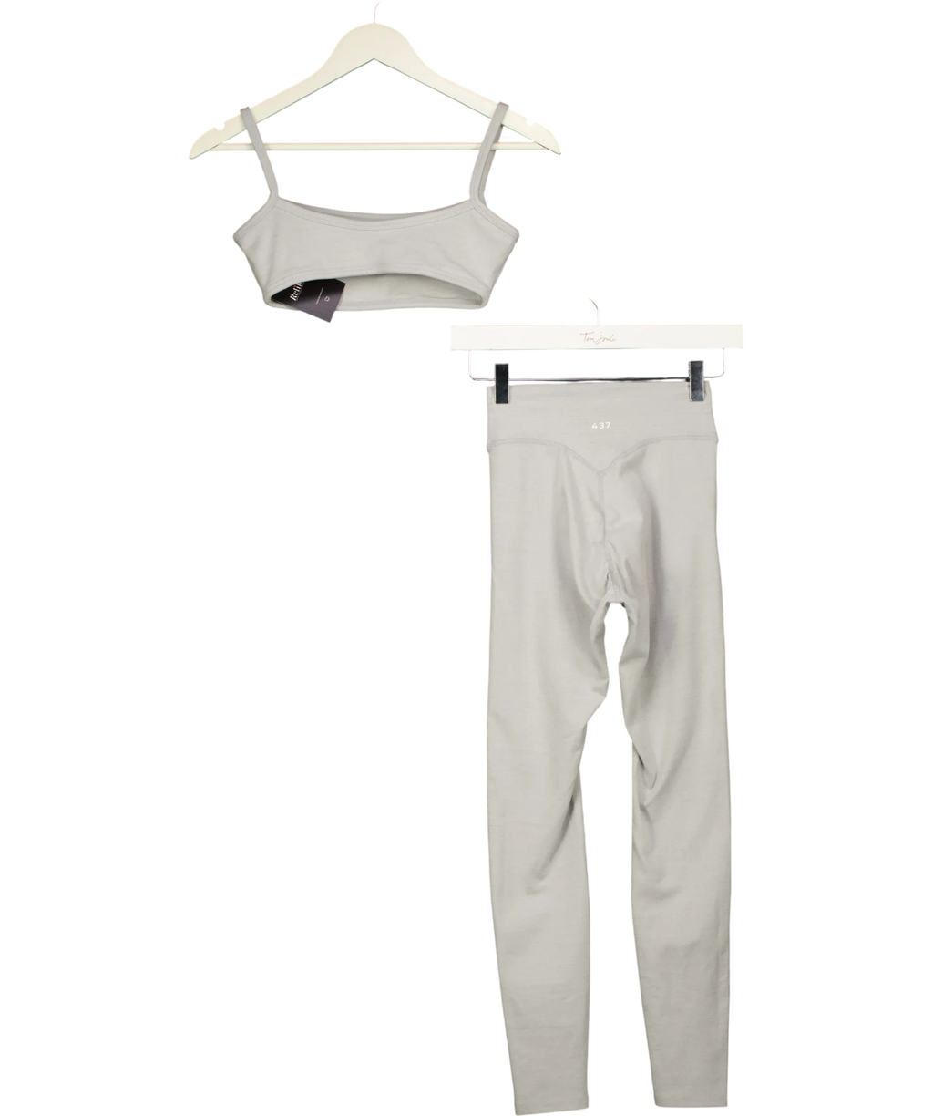 437 Grey The Micro Bra and Essentials Legging, size UK S — back