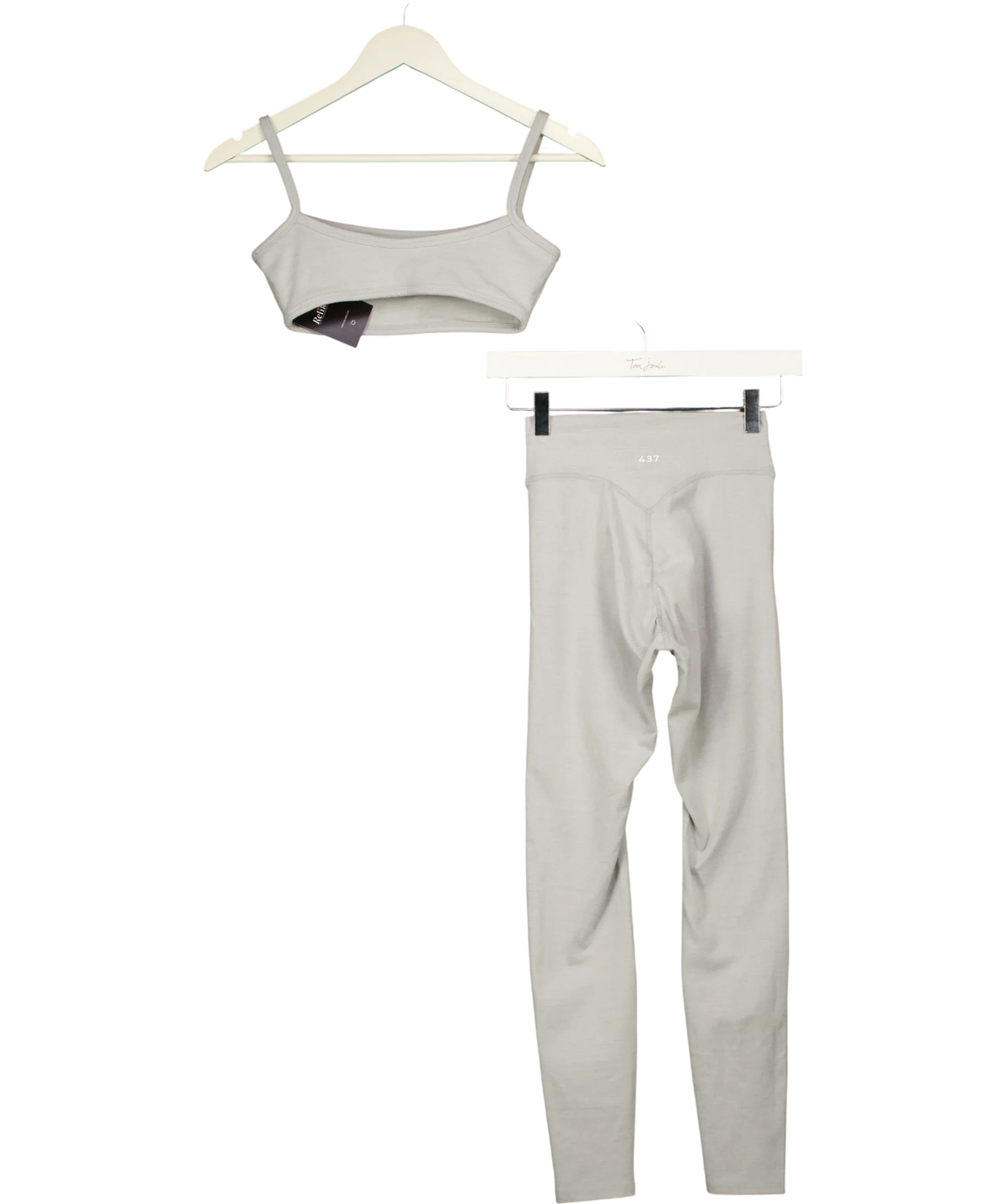 437 Grey The Micro Bra and Essentials Legging, size UK S — back