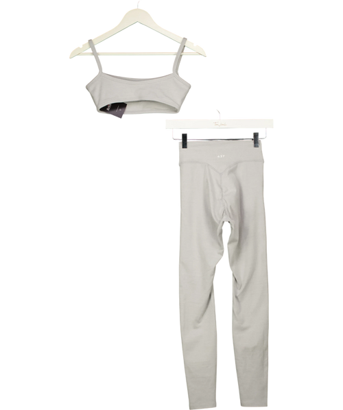 437 Grey The Micro Bra and Essentials Legging, size UK S — back