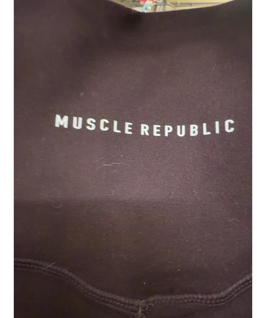 Muscle Republic Brown Colour, size UK XS/S — detail