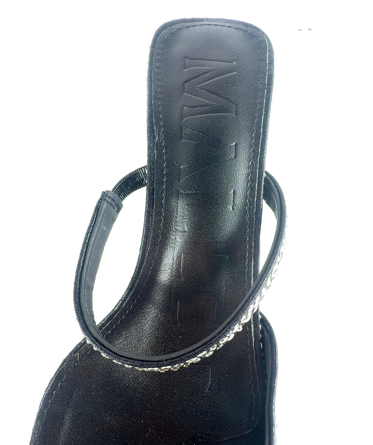 MALLET Frederica Swarovski Embellished Pointed Mules Black Heels UK 5 EU 38 — Brand