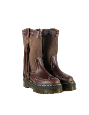 DR MARTENS Brown Desert Rodeo Quad Mid Leather & Suede Boots UK 5 EU 38