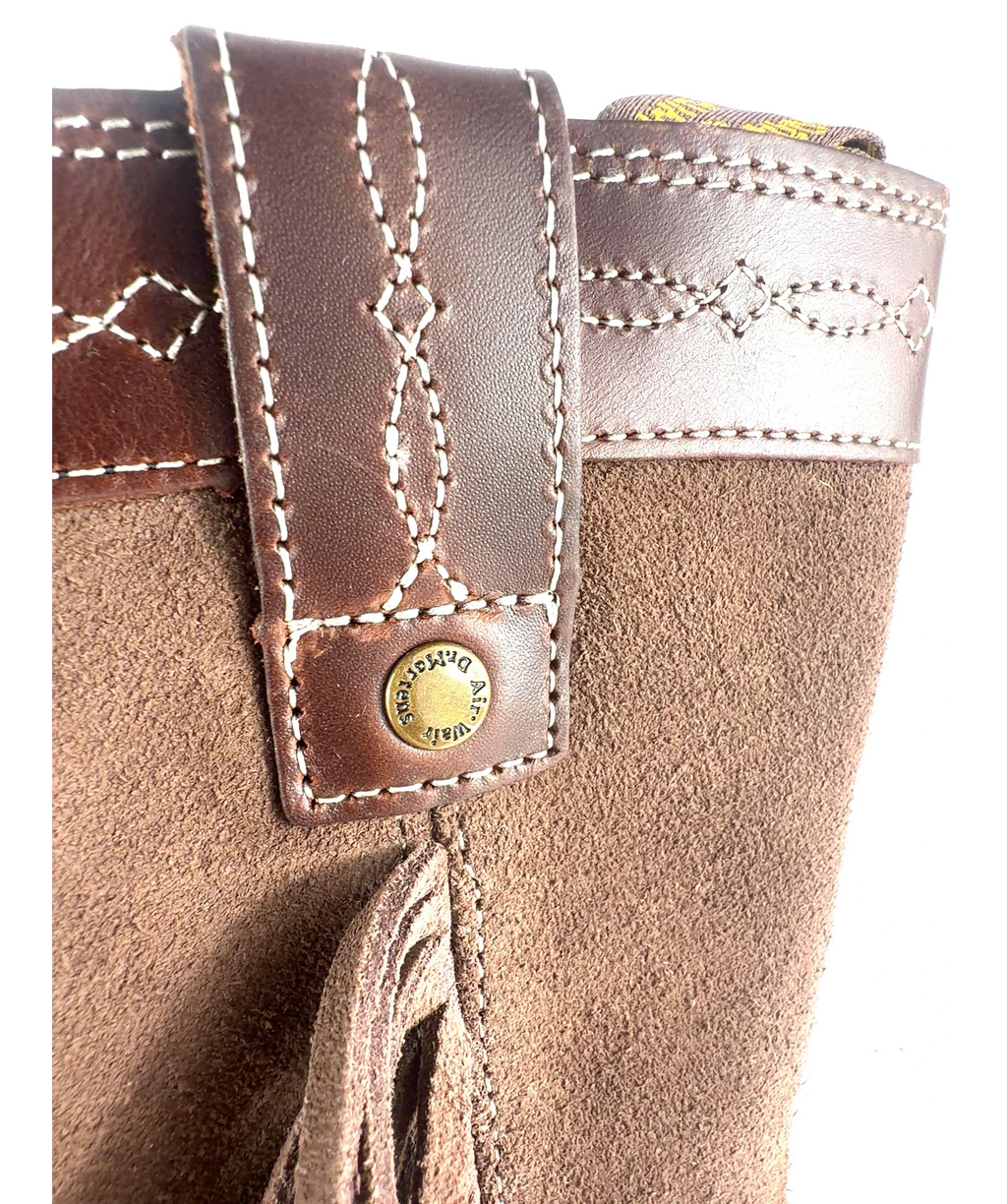 DR MARTENS Brown Desert Rodeo Quad Mid Leather & Suede Boots UK 5 EU 38 — Brand