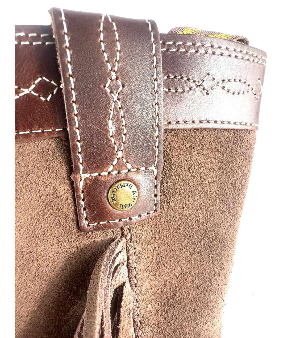 DR MARTENS Brown Desert Rodeo Quad Mid Leather & Suede Boots UK 5 EU 38 — Brand