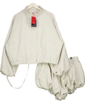 BBX BRAND Grey Funnel Neck Jacket & Shorts Set 3X, size UK 18 — front