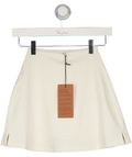 GIRLFRIEND COLLECTIVE High-rise Skort - Cream UK XXS