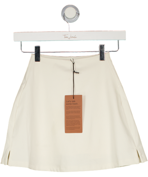 GIRLFRIEND COLLECTIVE High-rise Skort - Cream UK XXS