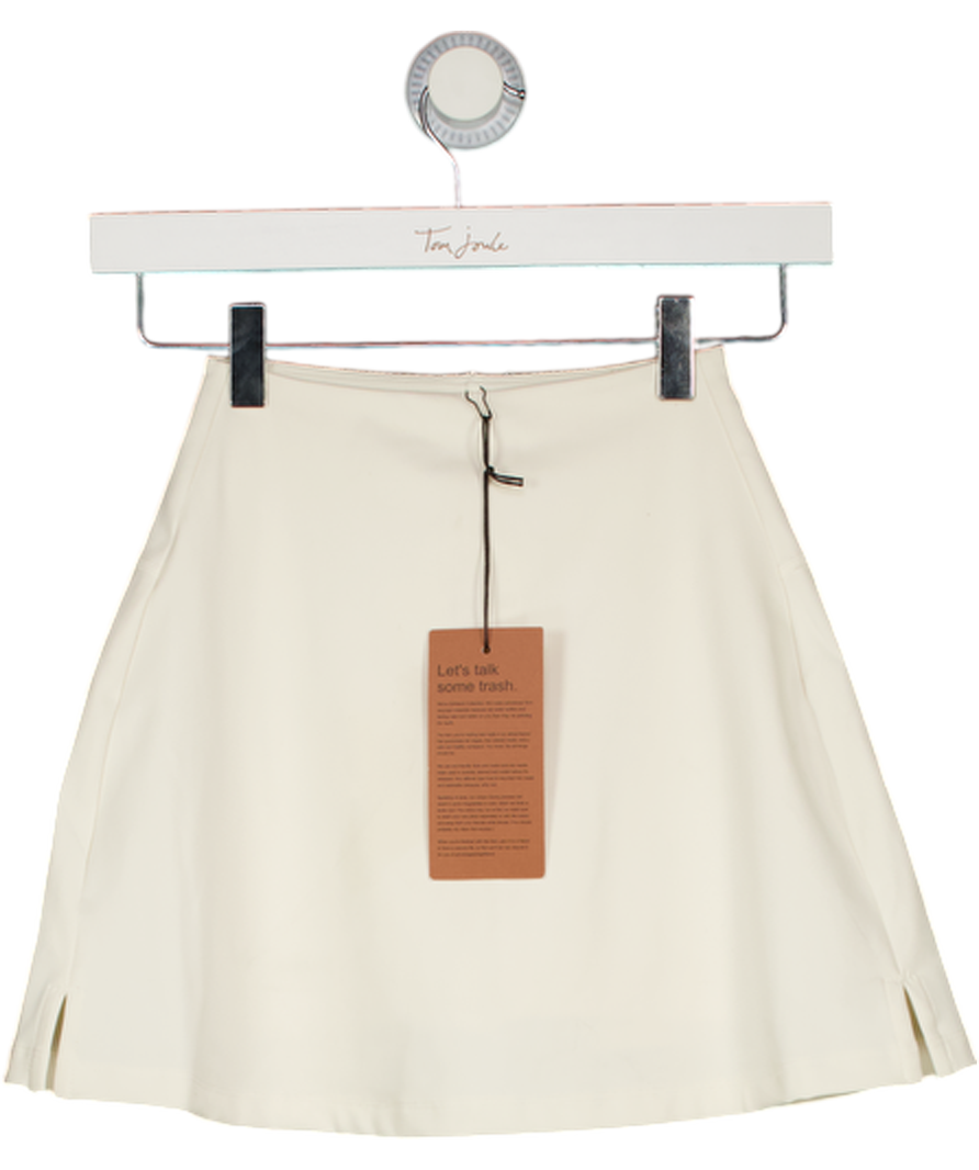 GIRLFRIEND COLLECTIVE High-rise Skort - Cream UK XXS