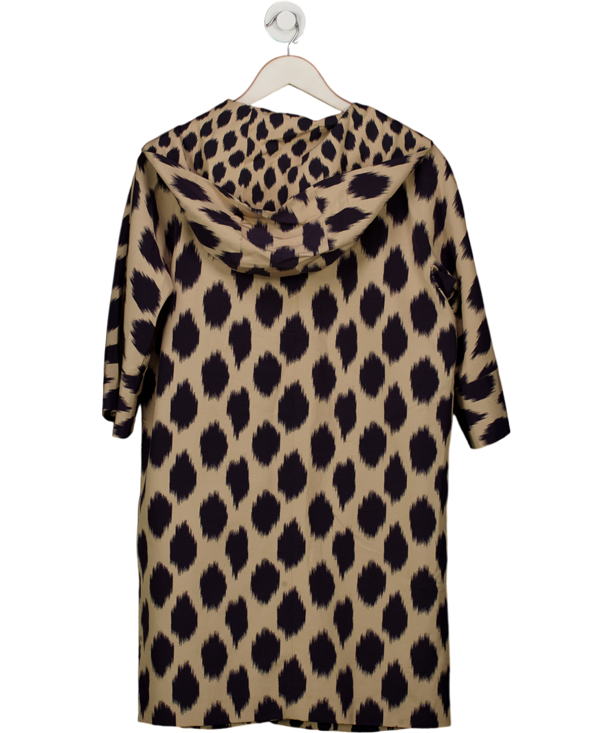 DKNY Beige Animal Print Longline Blazer UK S