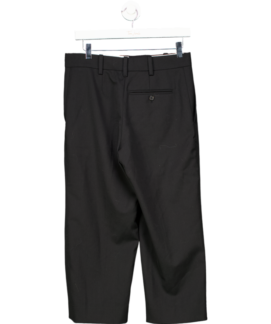 cos Black Wool-blend Capri Trousers UK 10