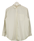 Sezane White Pinstripe Tomboy Shirt UK 8