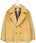 FREE  PEOPLE X We The Free Mari Reversible Coat In Tan / Cream Combo UK S