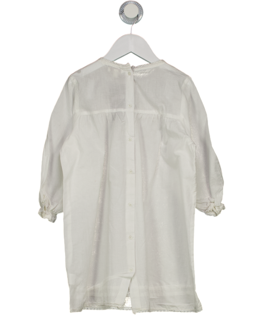 Belle Enfant Cream Lace And Embroidery Dress Ecru 5-6 Years