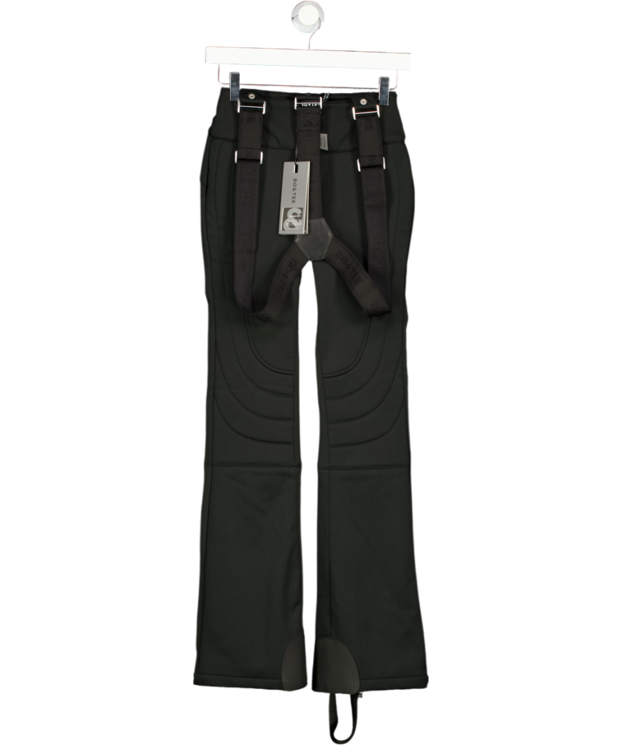 BO + TEE Black Waterproof Belted Ski Salopettes UK XXS