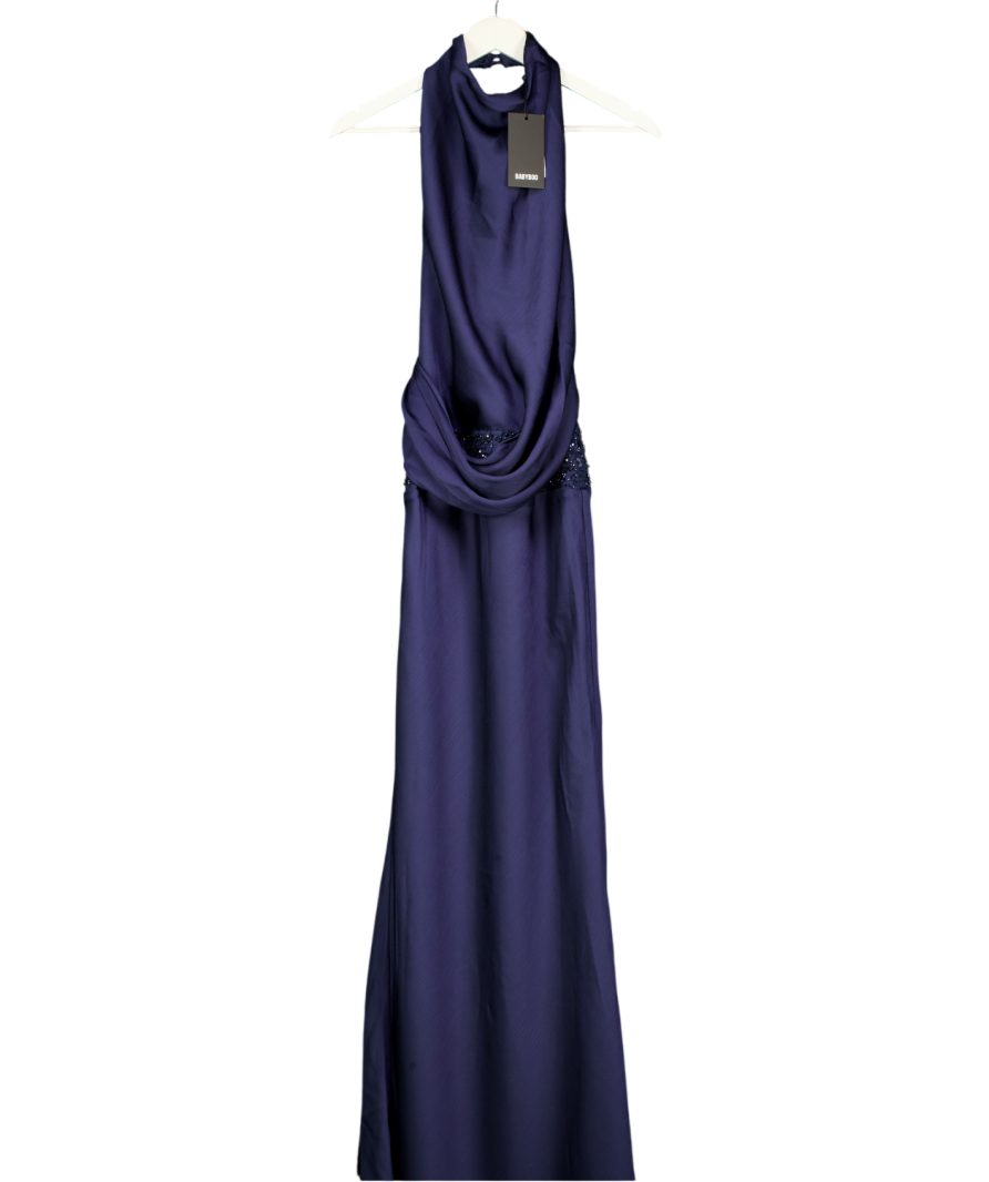 Babyboo Armelle Maxi Dress - Navy Blue UK XS