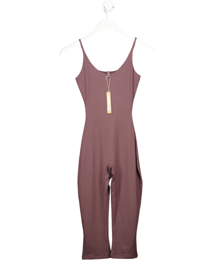 SKIMS Chocolate Brown Lounge Skimpy Strap Catsuit UK XXS