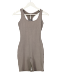 SKIMS Grey Scoop Neck Onesie UK S