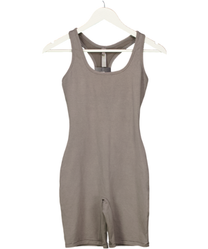SKIMS Grey Scoop Neck Onesie UK S