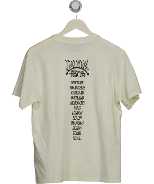 adidas Cream Graphic T-shirt UK M
