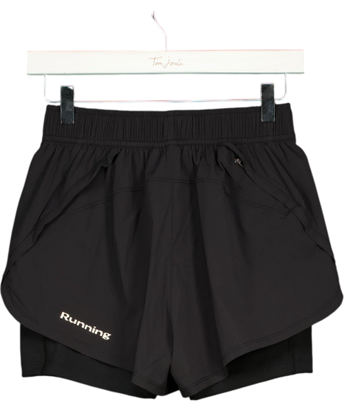 Acid Running Black Women's 2-in-1 Shorts, size UK S — back