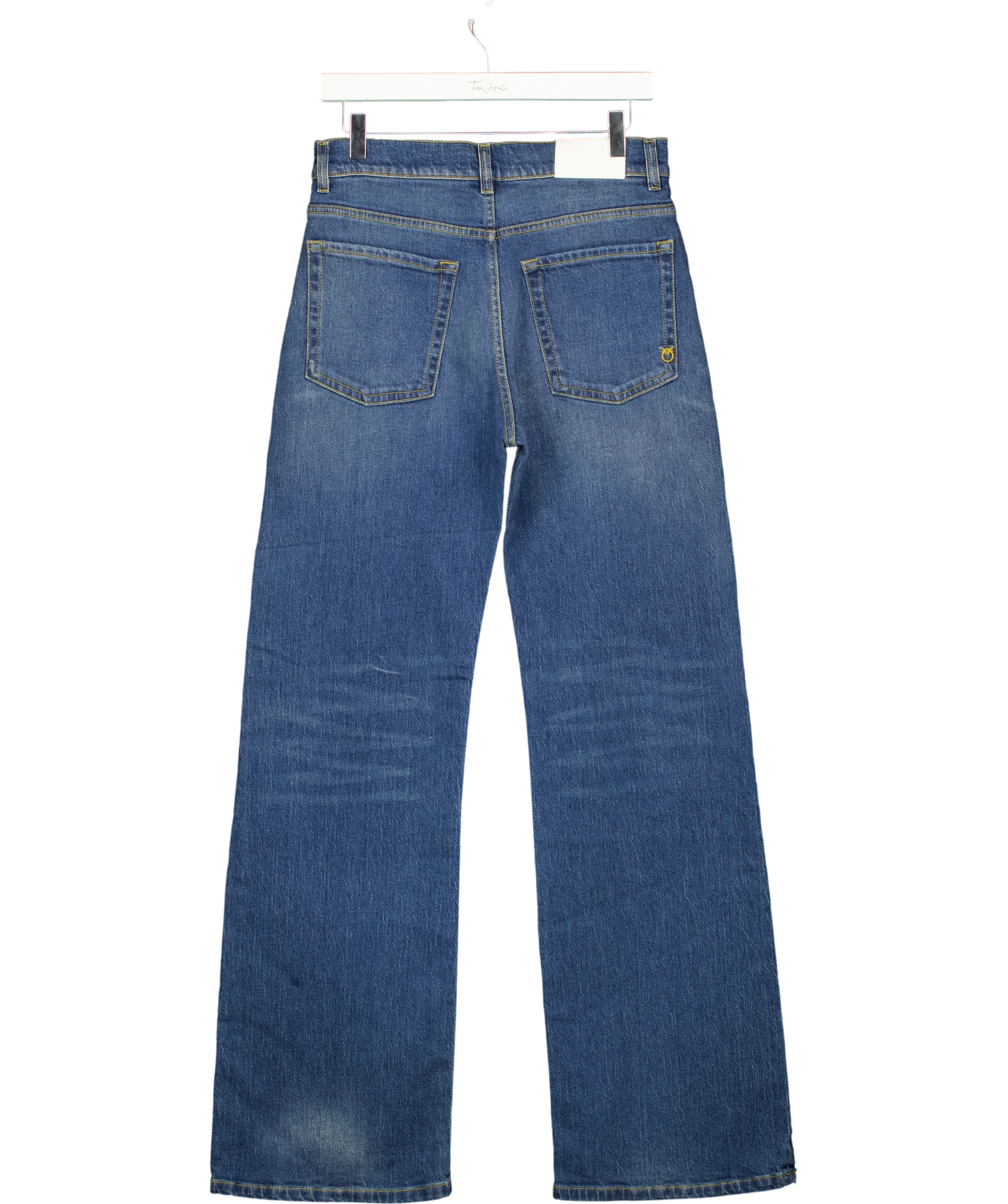 Pinko Blue Wanda Wide Leg Denim, size W27 — back