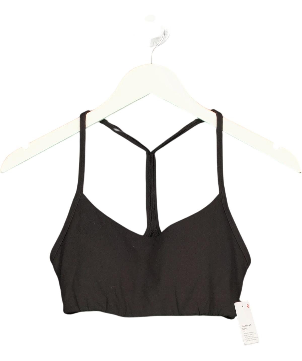 Lululemon Black Flow Y Bra A/B Evolve, size UK XS — front