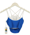 Vuori Blue Daily Layered Tank, size UK XS — front