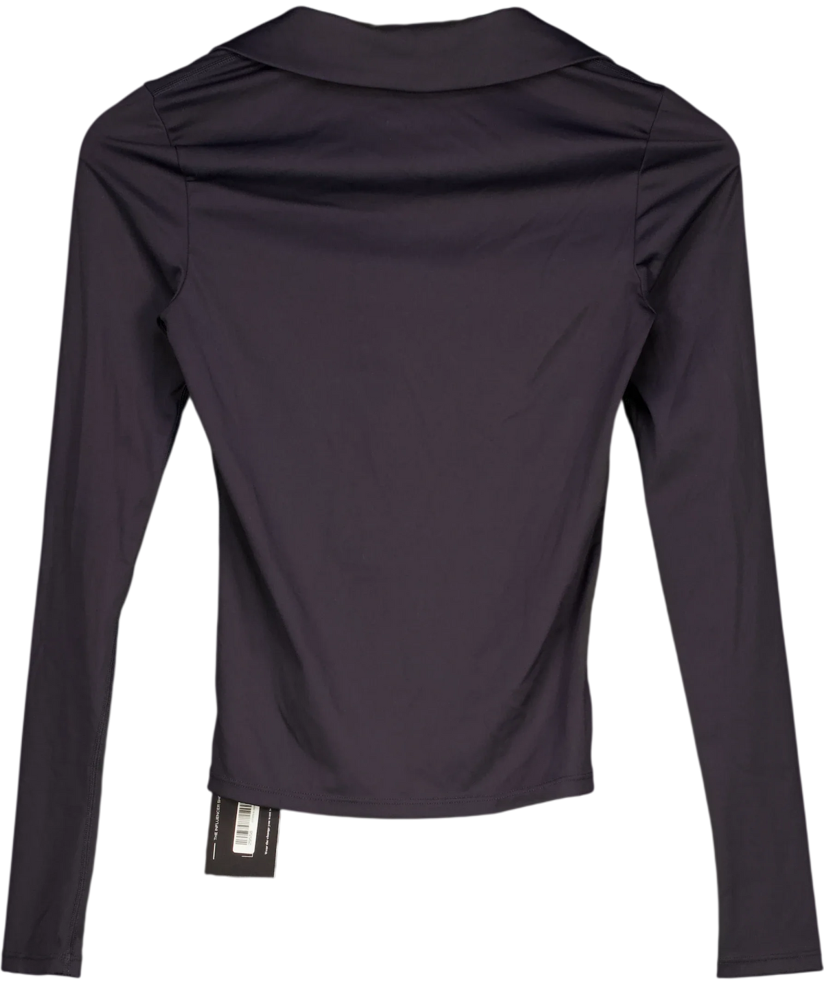 TALA Black Black Collared Activewear tops, size UK XS — back