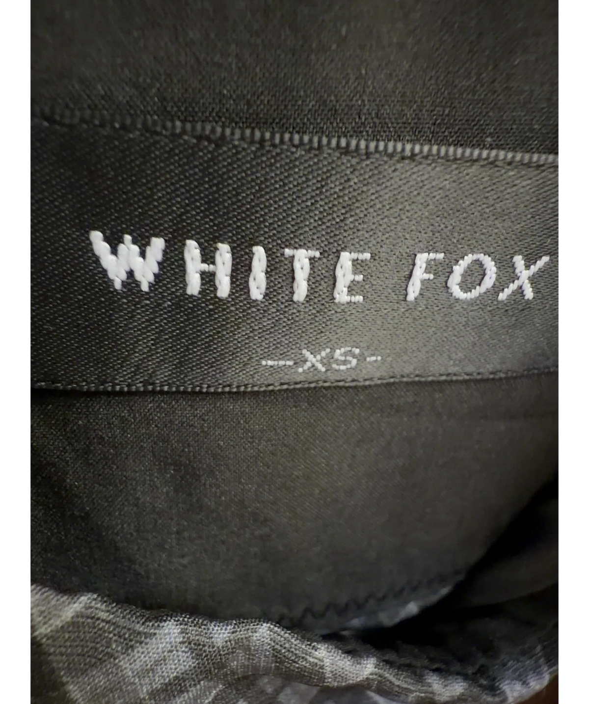 WHITE FOX Grey Colour, size UK XS — care label