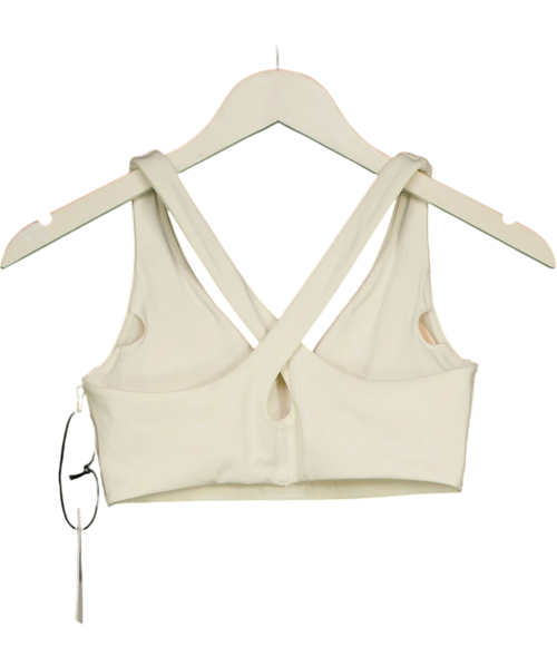 Acid Running white Low Impact Running Bra, size UK XS — back