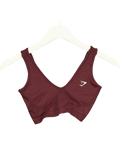 GYMSHARK Red Everyday Seamless Sports Bra, size UK XS — front