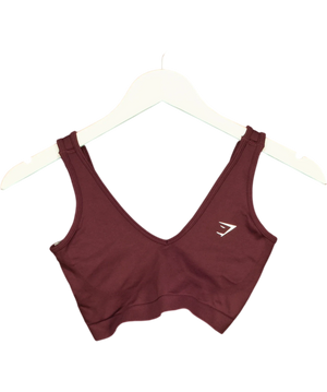 Gymshark Burgundy Everyday Seamless Sports Bra UK XS