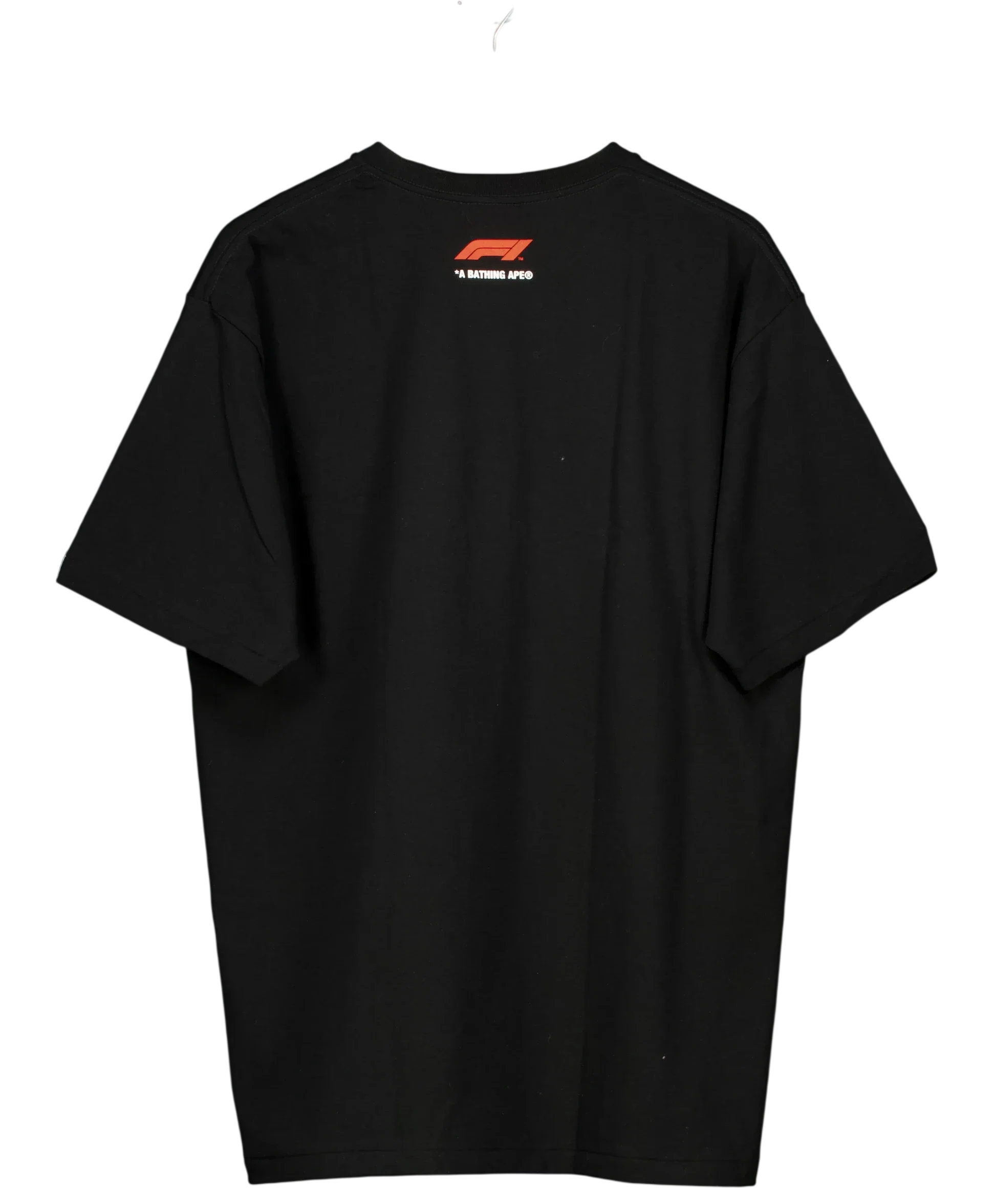 A Bathing Ape Black BAPE x F1 Baby Milo Photo Tee Black, size UK XXL — back