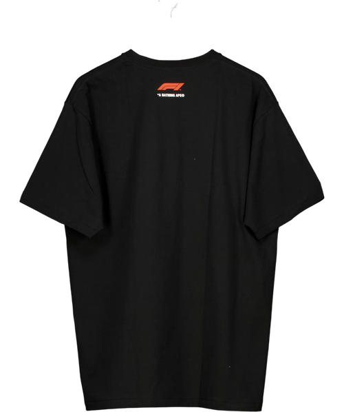A Bathing Ape Black BAPE x F1 Baby Milo Photo Tee Black, size UK XXL — back
