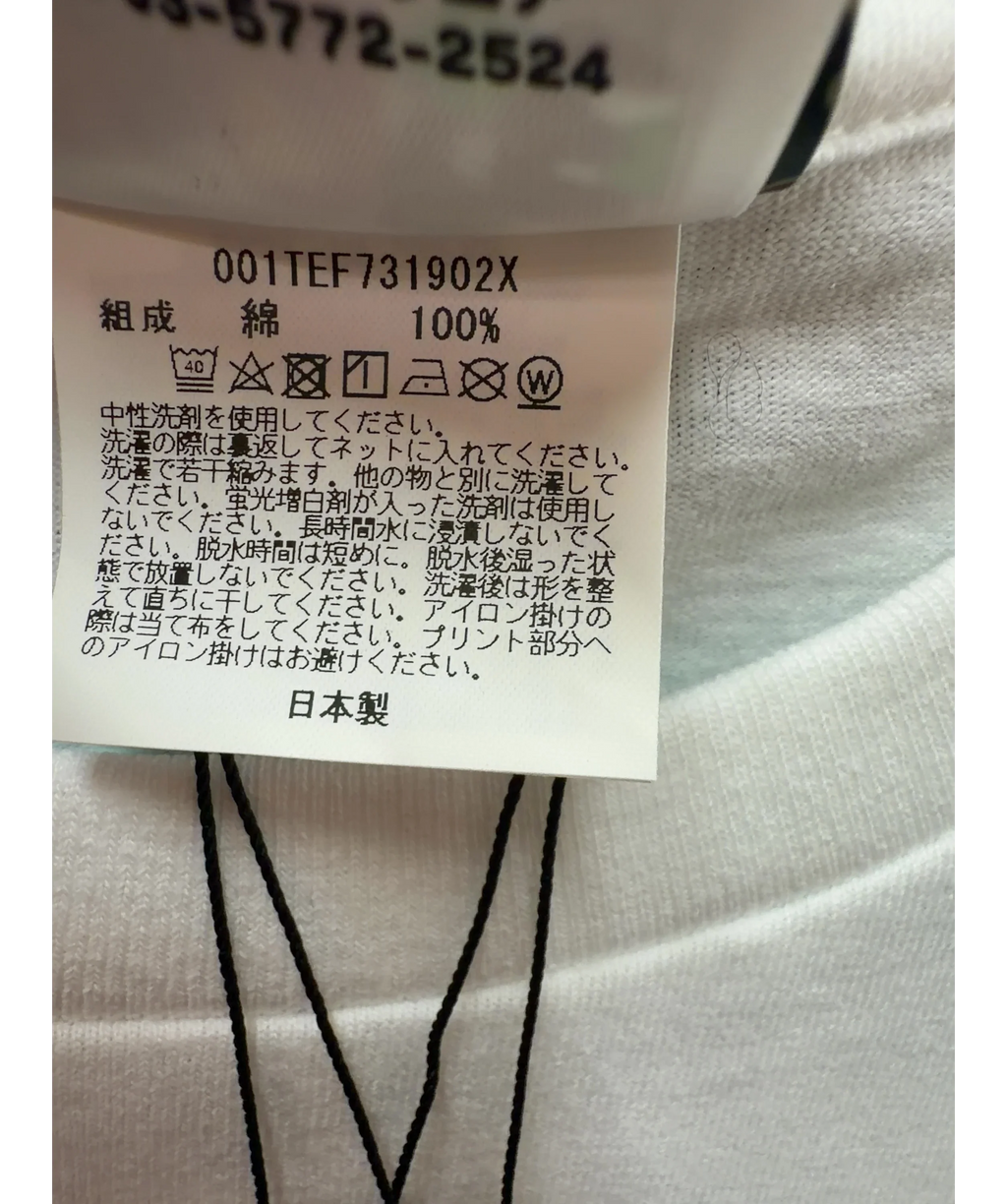 A Bathing Ape White BAPE x F1 Photo Ape Head Tee White, size UK XXL — label