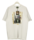 A Bathing Ape White BAPE x F1 Photo Ape Head Tee White, size UK XXL — front