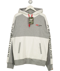 A Bathing Ape Grey Formula 1 1000 Two Tone Pullover Hoodie, size UK XXL — front