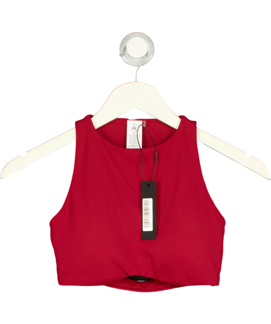 Oner Active Red SoftMotion High Neck Sports Bra, size UK XS — front