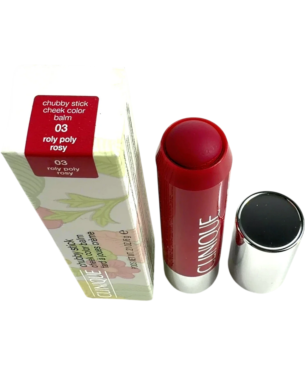 Clinique 03 roly poly rosy Clinique Chubby Stick Cheek Colour Balm 03 Roly Poly Rosy 6g, size 6g — back