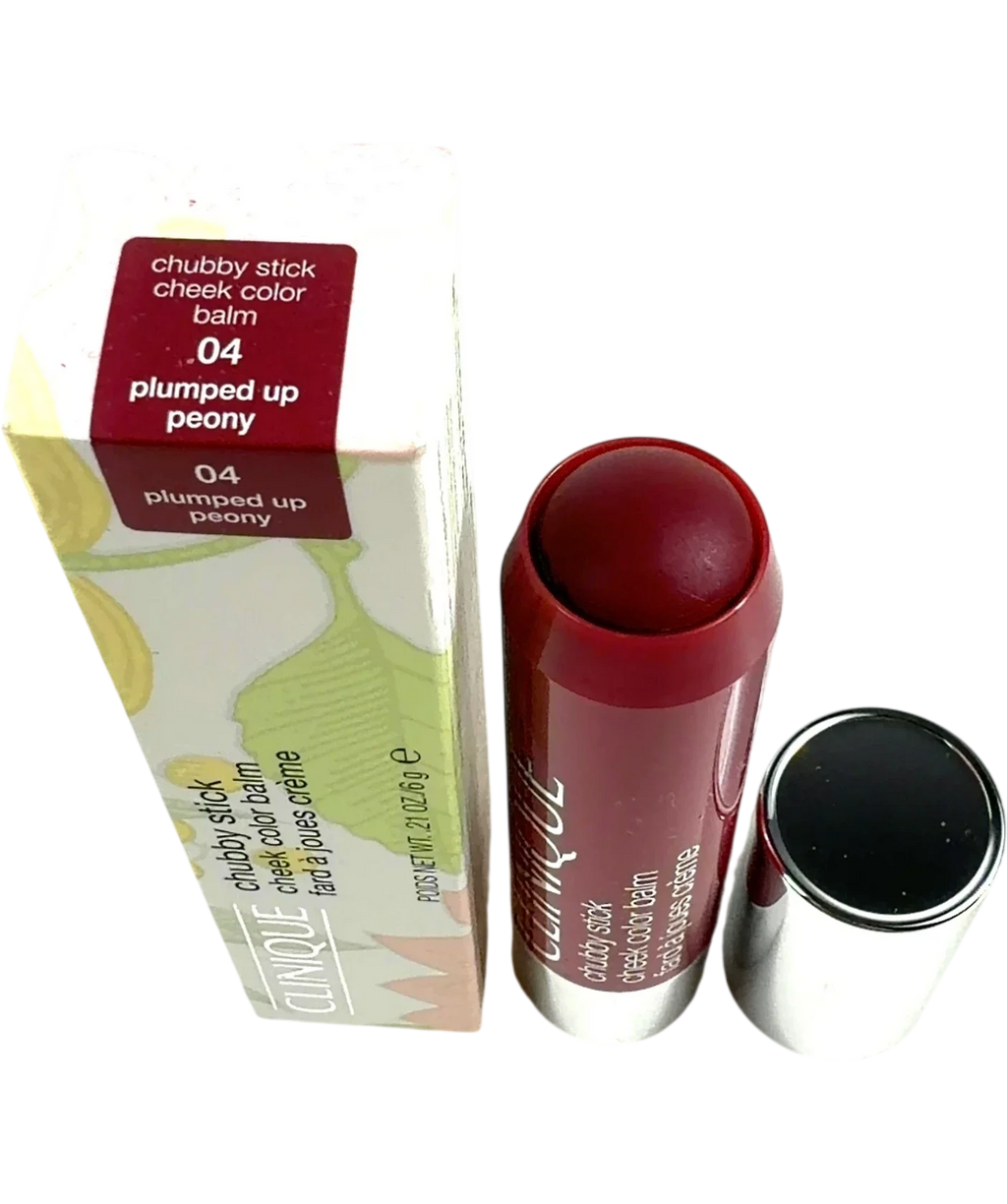 Clinique 04 plumped up peony Chubby Stick Cheek Colour Balm, size 6g — back