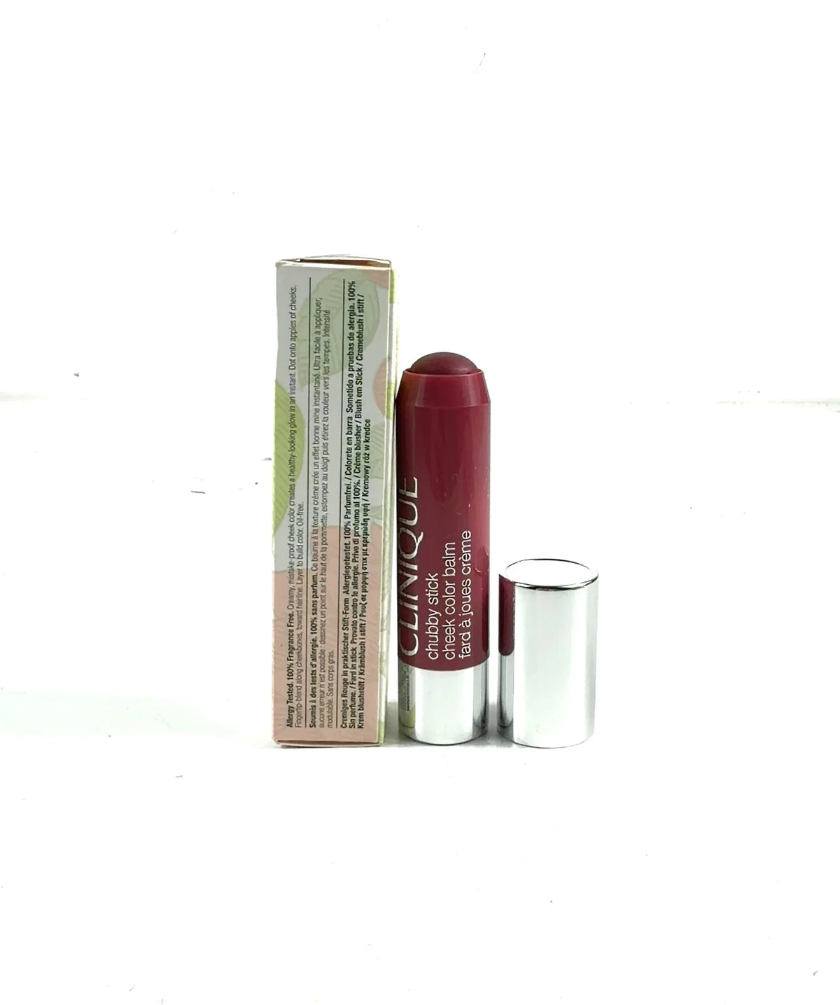 Clinique 04 plumped up peony Chubby Stick Cheek Colour Balm, size 6g — detail