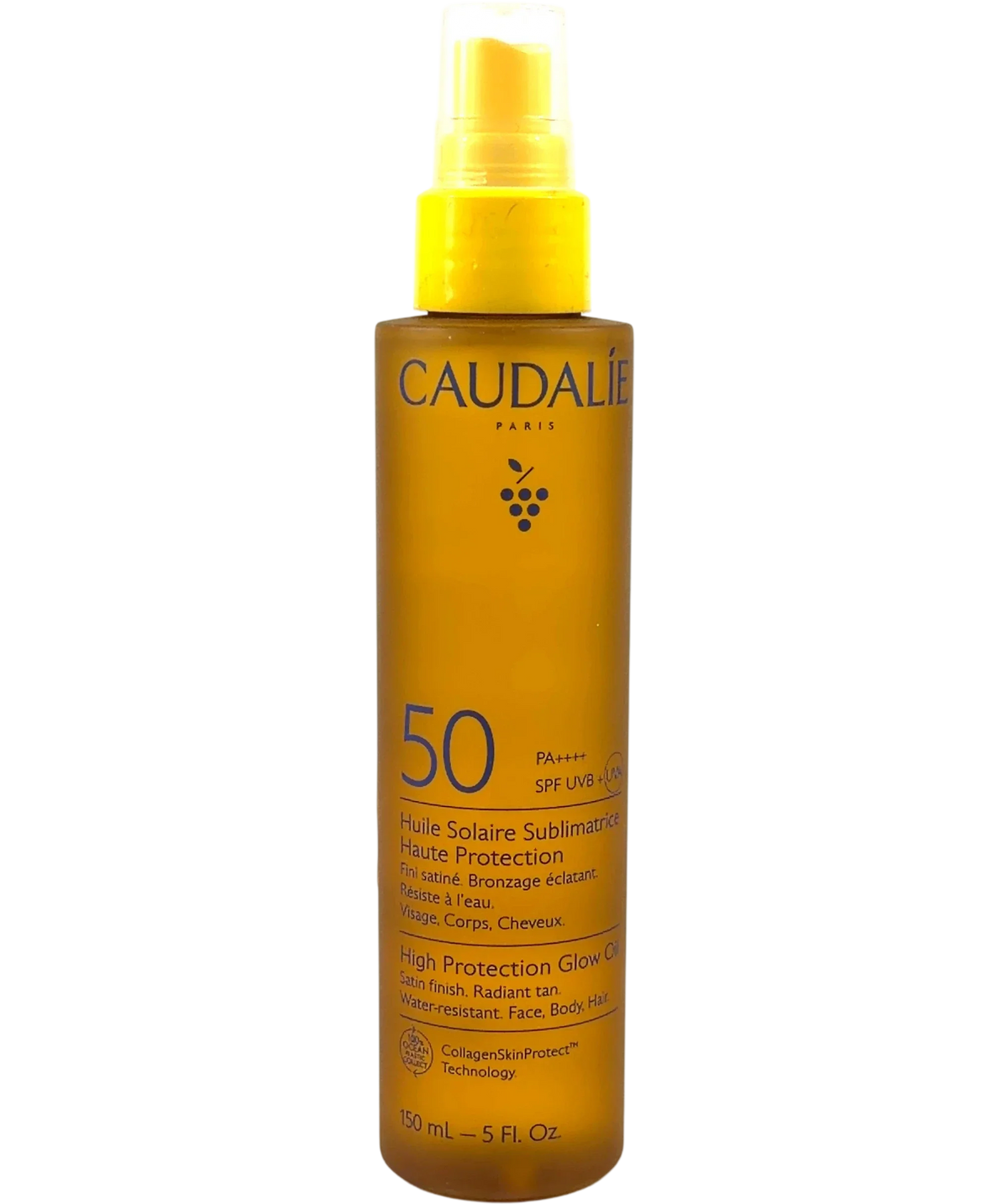 Caudalíe High Protection Glow Oil SPF50, size 150ml — front