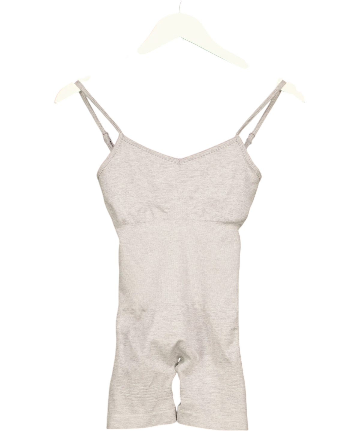 TALA Grey DayFlex Built-In Support V Neck Unitard, size UK S — front