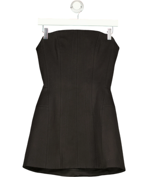 HM Black Corset Strapless Dress UK XS