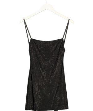 Oh Polly Philomena Black Dress UK 4