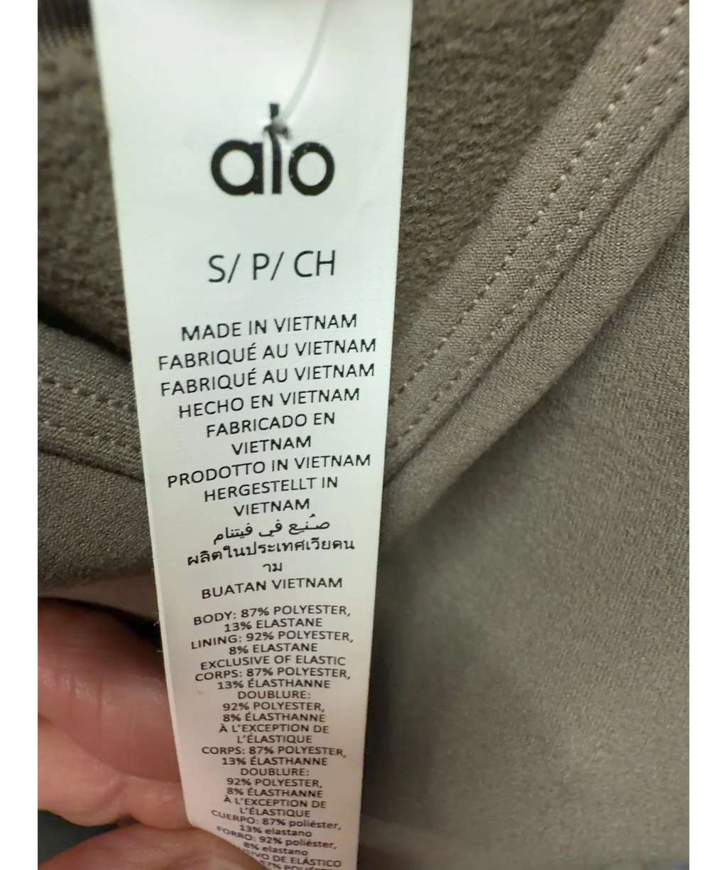ALO Brown Alo Yoga Alosoft Suns Out Romper Olive Tree BROWN, size UK S — detail